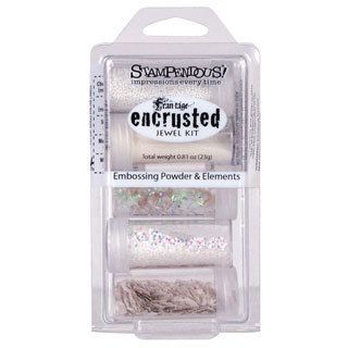 Stampendous White Encrusted Jewel Kit