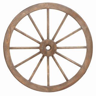 Wood And Metal 30 inch Wagon Wheel