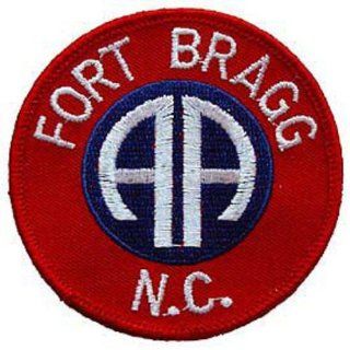 U.S. Army 82nd Airborne Fort Bragg Patch Red & White 3" Patio, Lawn & Garden