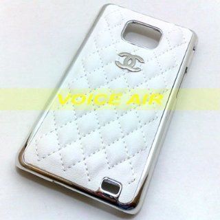 Designer White Samsung Galaxy S2 Faux Leather Case AT&T SGH i777; i9100 Back Case (WHITE). (Will Not Fit T Mobile, Sprint, Verizon) Cell Phones & Accessories