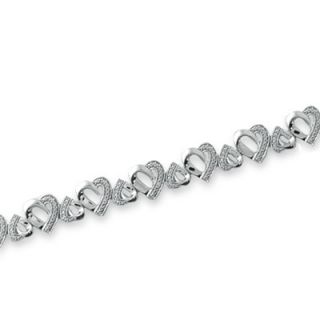 diamond heart bracelet in sterling silver orig $ 429 00 257 40