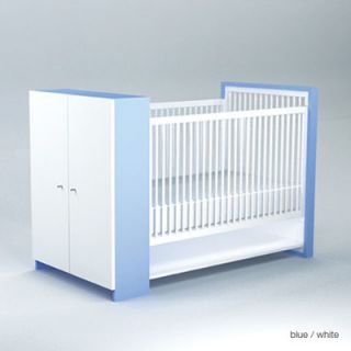 ducduc AJ II Crib AJ2Crib Ra W Fr Finish Light Blue