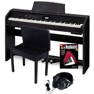 Casio PX 780 Black Piano ESSENTIALS BUNDLE w/ Stand, Bench & Headphones Musical Instruments