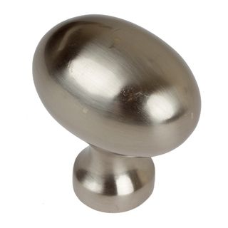 Gliderite 1.25 inch Satin Nickel Classic Oval Egg Cabinet Knobs (pack Of 10)