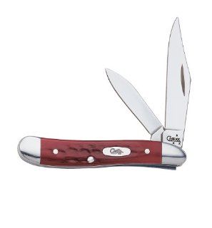 Case Cutlery 781 Case Pocket Worn Old Red Peanut Pocket Knife with Stainless Steel Blades, Old Red Bone