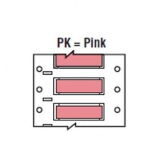 Brady PSHT 187 175 PK High Temperature PermaSleeve Wire Marking Sleeves, 0.335" Height, 1.765" Width, Polyvinylidene Fluoride (B 345) Pink (Roll of 100)