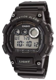 Casio W 735H 1AVDF  Watches,Mens Light Black Resin Digital, Sport Casio Digital Watches