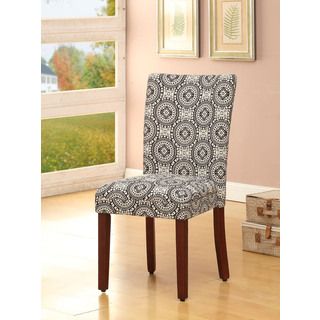 Parsons Black/ White Dining Chairs (set Of 2)