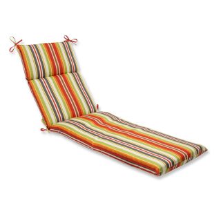 Pillow Perfect Outdoor Roxen Stripe Citrus Chaise Lounge Cushion