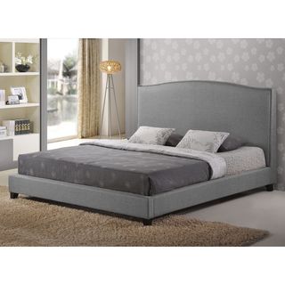 Aisling Gray Fabric Platform Bed