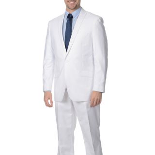 Reflections Mens White 2 piece Linen Suit