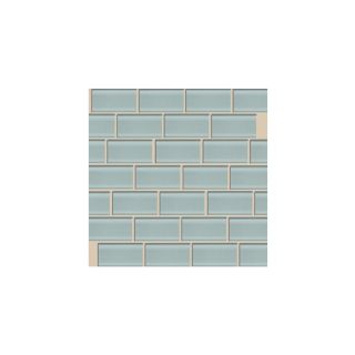 American Olean 10 Pack Legacy Glass Moonlight Glass Mosaic Subway Indoor/Outdoor Peel and Stick Wall Tile (Common 12 in x 12 in; Actual 12.75 in x 13.5 in)