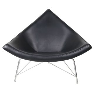Dundee Modern Italian Leather Lounge Chair
