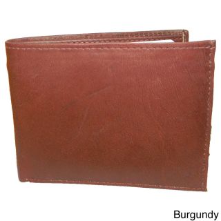 Hollywood Tag Cowhide Leather Bit fold Wallet