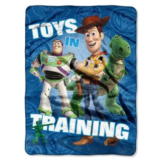 Northwest Company Toy Story Toys In Training Blue Plush Throw Blanket Blue Size Twin