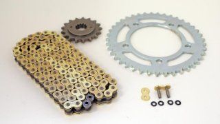 1998 2003 Honda VT750 Shadow CZ Gold X Ring Chain and Sprocket 17/41 Automotive