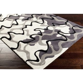Hand tufted Dafter Contemporary Abstract Area Rug (2 X 3)