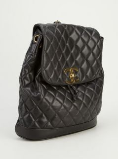 Chanel Vintage Quilted Leather Backpack