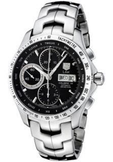 Tag Heuer CJF211A BA0594  Watches,Mens Link Automatic Chronograph Black Dial Stainless Steel, Chronograph Tag Heuer Automatic Watches