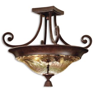 Elba 2 light Spice Semi Flush Mount