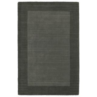 Borders Hand tufted Grey Wool Rug (80 X 100)