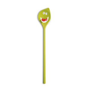 Koziol Oliver Cooking Spoon with Wall Hook 30075 Color Solid Mustard Green