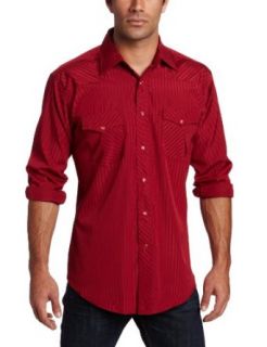 Wrangler Western Dobby Stripe Shirt at  Mens Clothing store