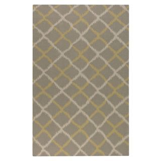 Harrington Ikat Gray Wool Rug (8 X 10)