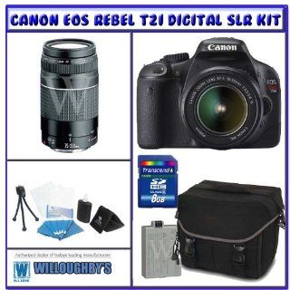 Canon Rebel T2i 18.0 MP Digital SLR w/ Canon 18 55mm IS Lens + Shooter Package K# 4  Camera & Photo