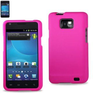 Reiko RPC10 SAMI777HPK Slim and Durable Rubberized Protective Case for Samsung Galaxy S2 i777   Retail Packaging   Hot Pink Cell Phones & Accessories