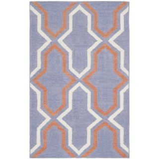 Safavieh Hand woven Moroccan Dhurries Purple Wool Rug (26 X 4)