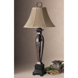 Caballo Hammered Metal And Matte Black Table Lamp