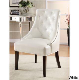 White Tufted Accent Chair