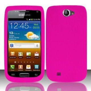 Hot Pink PREMIUM RUBBER SOFT GEL Phone Cover Sleeve Silicone SKIN Protector Case for T MOBILE SAMSUNG T679 EXHIBIT 2 II 4G / ANCORA 