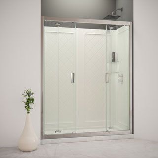 Dreamline Butterfly Bi fold Shower Door And 34x60 inch Shower Base