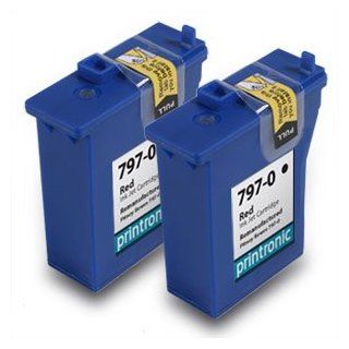 Printronic Compatible Ink Cartridge Remanufactured for Pitney Bowes 797 0 (2 Red) Electronics