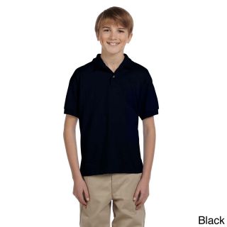 Gildan Gildan Youth Dryblend 50/50 Jersey Polo Shirt Black Size L (14 16)
