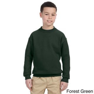 Jerzees Youth Super Sweats Nublend Fleece Long Sleeve T shirt Green Size L (14 16)