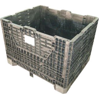 Triple Diamond Plastics Heavy-Duty Collapsible Bulk Storage Container — 48in.L x 40in.W x 34in.H, 2000Lb. Capacity,  Model# TDP-4048-34  Collapsible Containers
