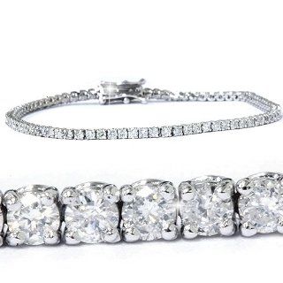 2.00CT Diamond Tennis Bracelet 14K White Gold Jewelry