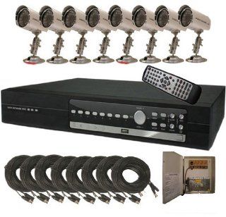 CIB R801W500G8753 8CH Network Security Surveillance DVR 500GB 8 CCD Cameras K Digital Surveillance Recorders  Camera & Photo