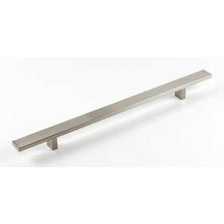Contemporary 16 Rectangular Design Stainless Steel Finish Cabinet Bar Pull Handle (case Of 4)