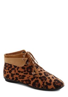 Above the Foldover Bootie in Leopard  Mod Retro Vintage Boots