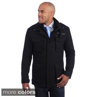 Andrew Marc Andrew Marc Mens 5 pocket Wool Blend Coat Black Size M