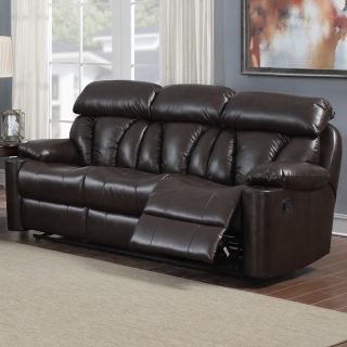 Easton Dual Reclining Bonded Leather Sofa
