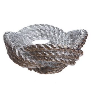 Areaware Rope Knot Bowl HARBR2C / HARBR2W Color Chrome