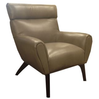 Laguna Smoke Grey Bonded Leather Club Chair