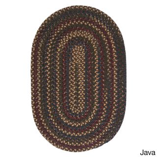 Colonial Mills Horizon Braided Area Rug (9 X 12 Oval) Brown Size 9 x 12