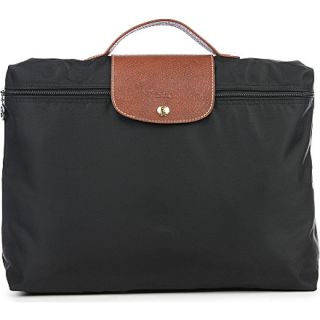 LONGCHAMP   Le Pliage briefcase in black
