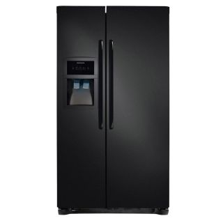 Frigidaire 22.6 cu ft Side by Side Refrigerator with Single Ice Maker (Black) ENERGY STAR